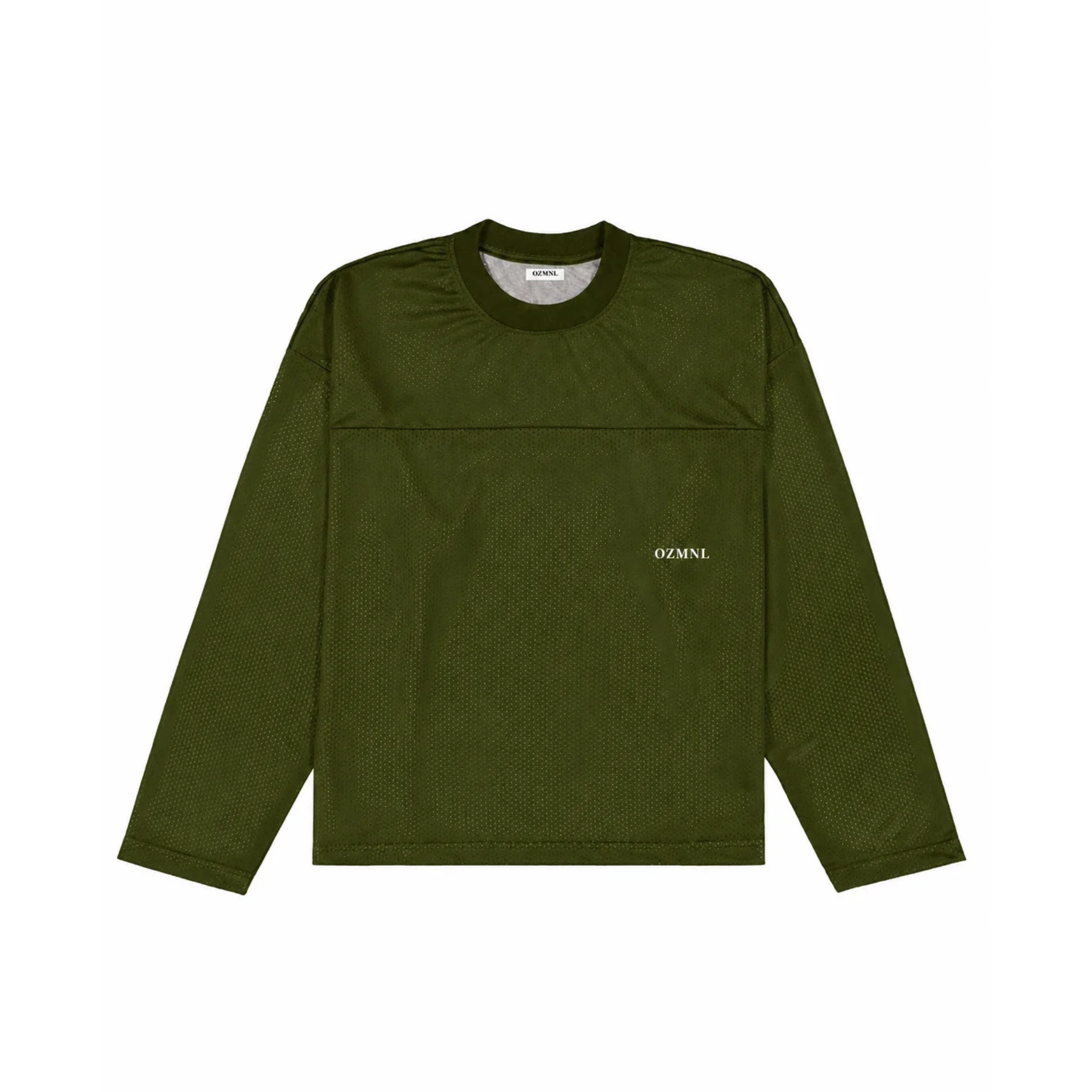 OZMNL Waffle Long Sleeve Olive Green
