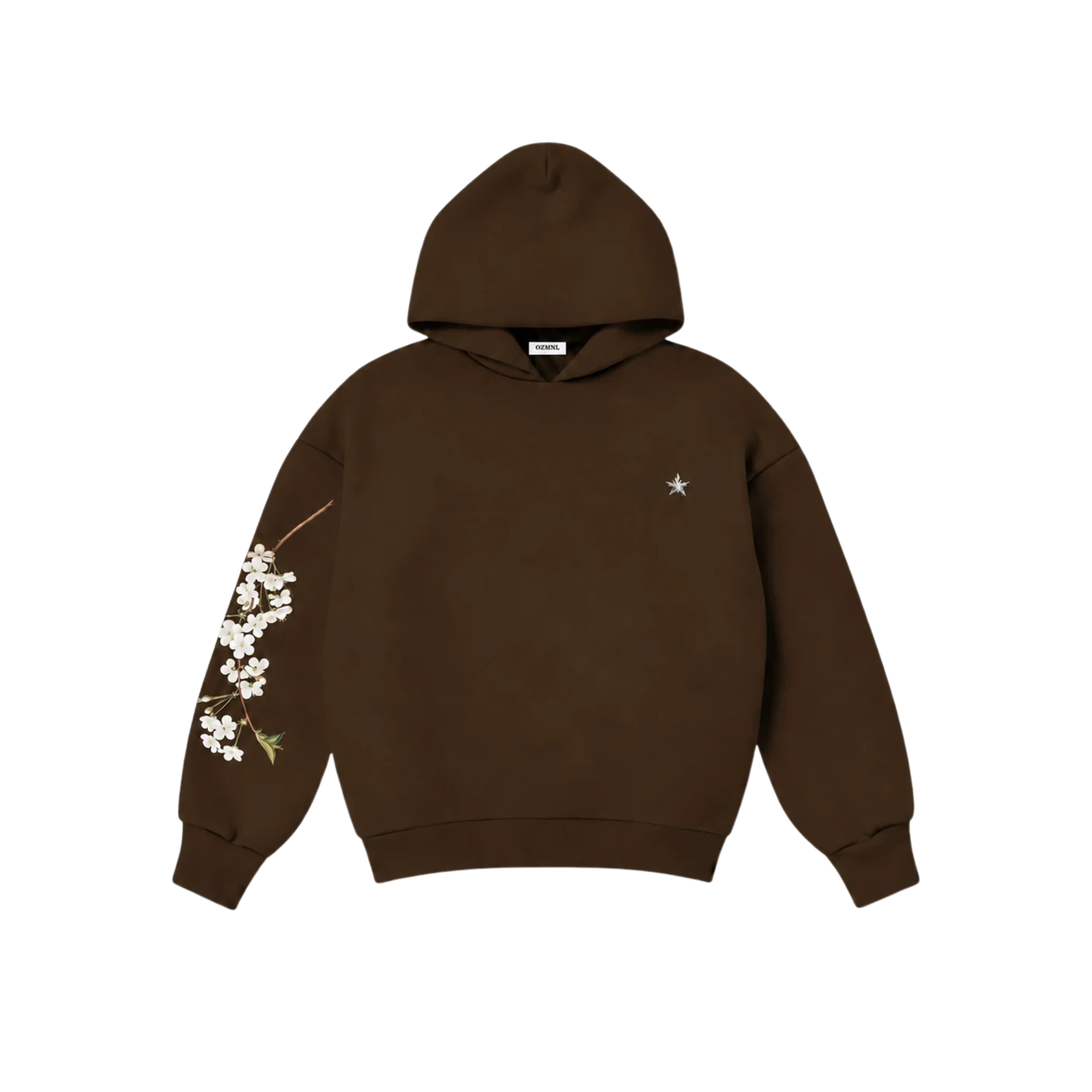 OZMNL Sampaguita Luxury Hoodie Brown