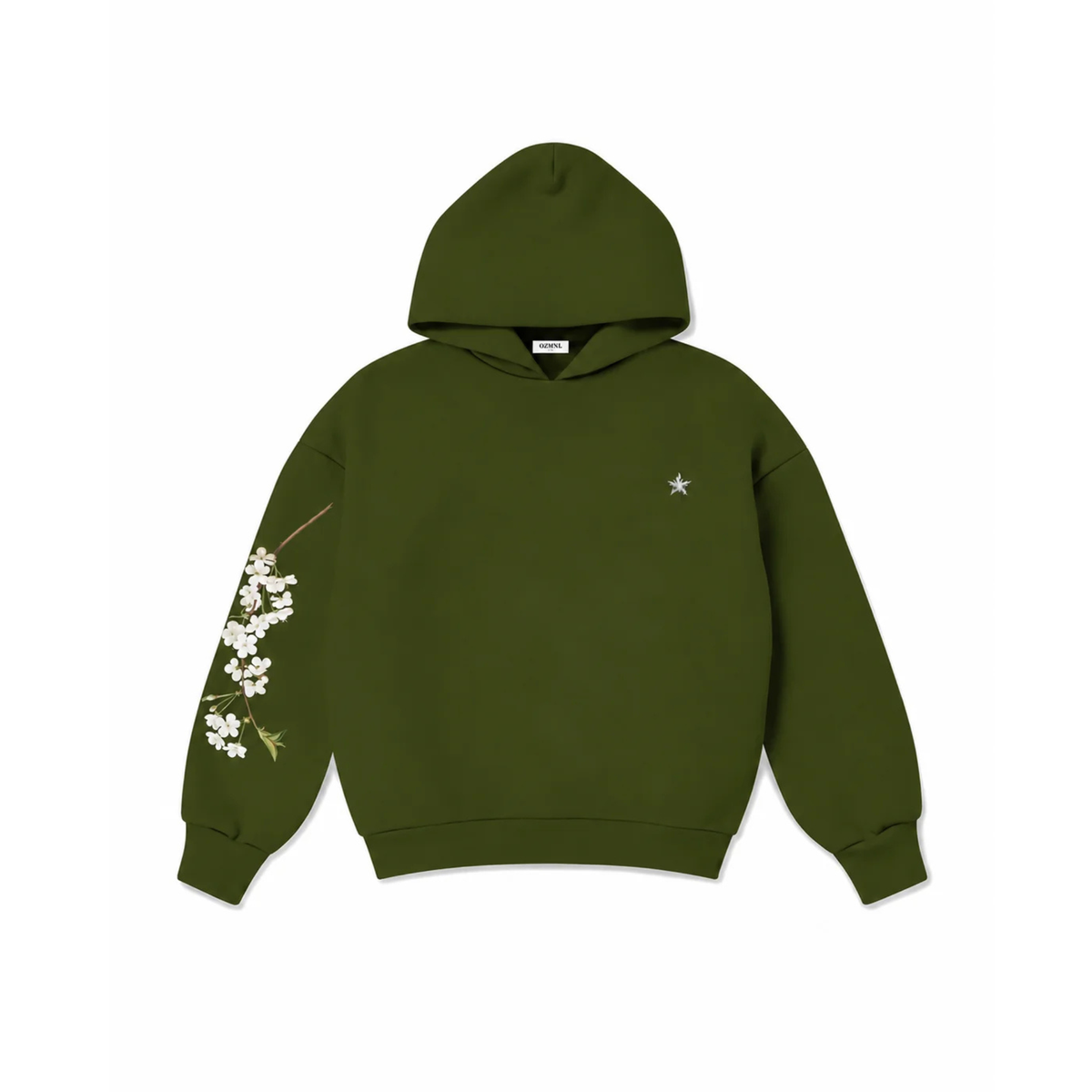 OZMNL Sampaguita Luxury Hoodie Olive Green