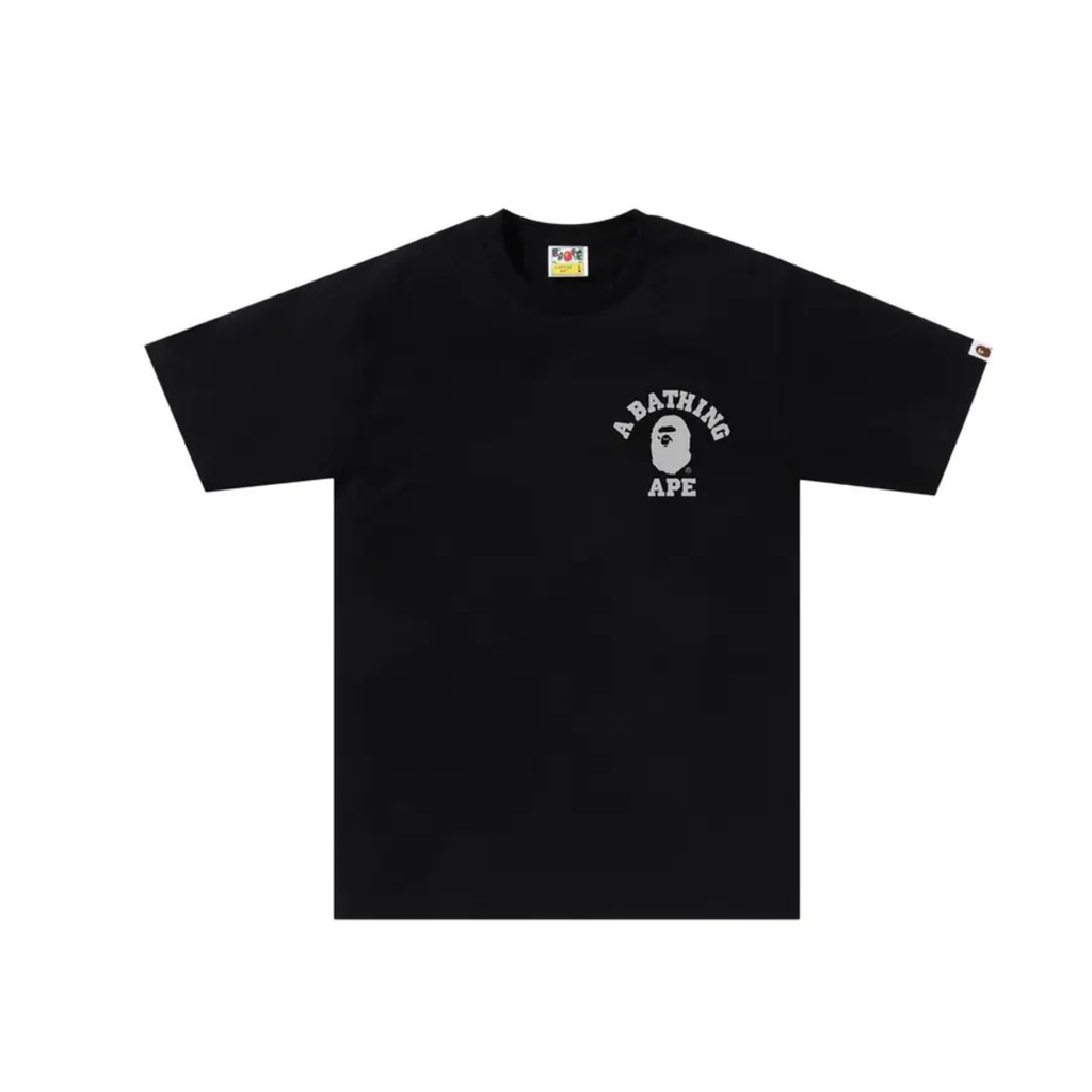 A Bathing Ape BAPE Liquid Camo College Tee Black SS24