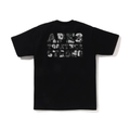A Bathing Ape BAPE Liquid Camo College Tee Black SS24