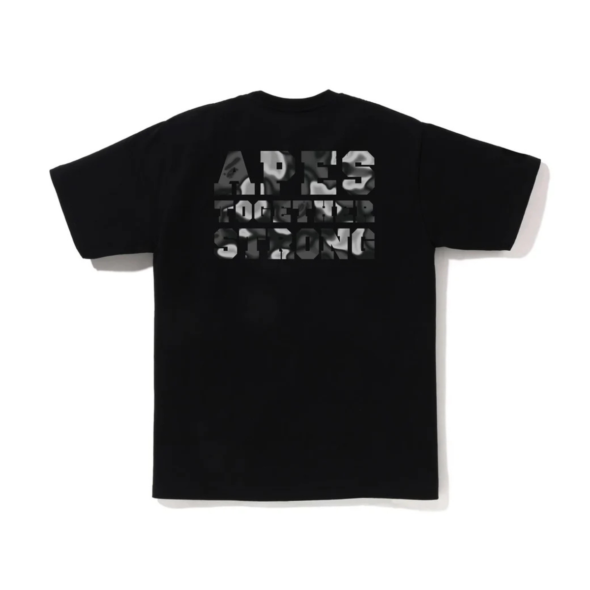 A Bathing Ape BAPE Liquid Camo College Tee Black SS24