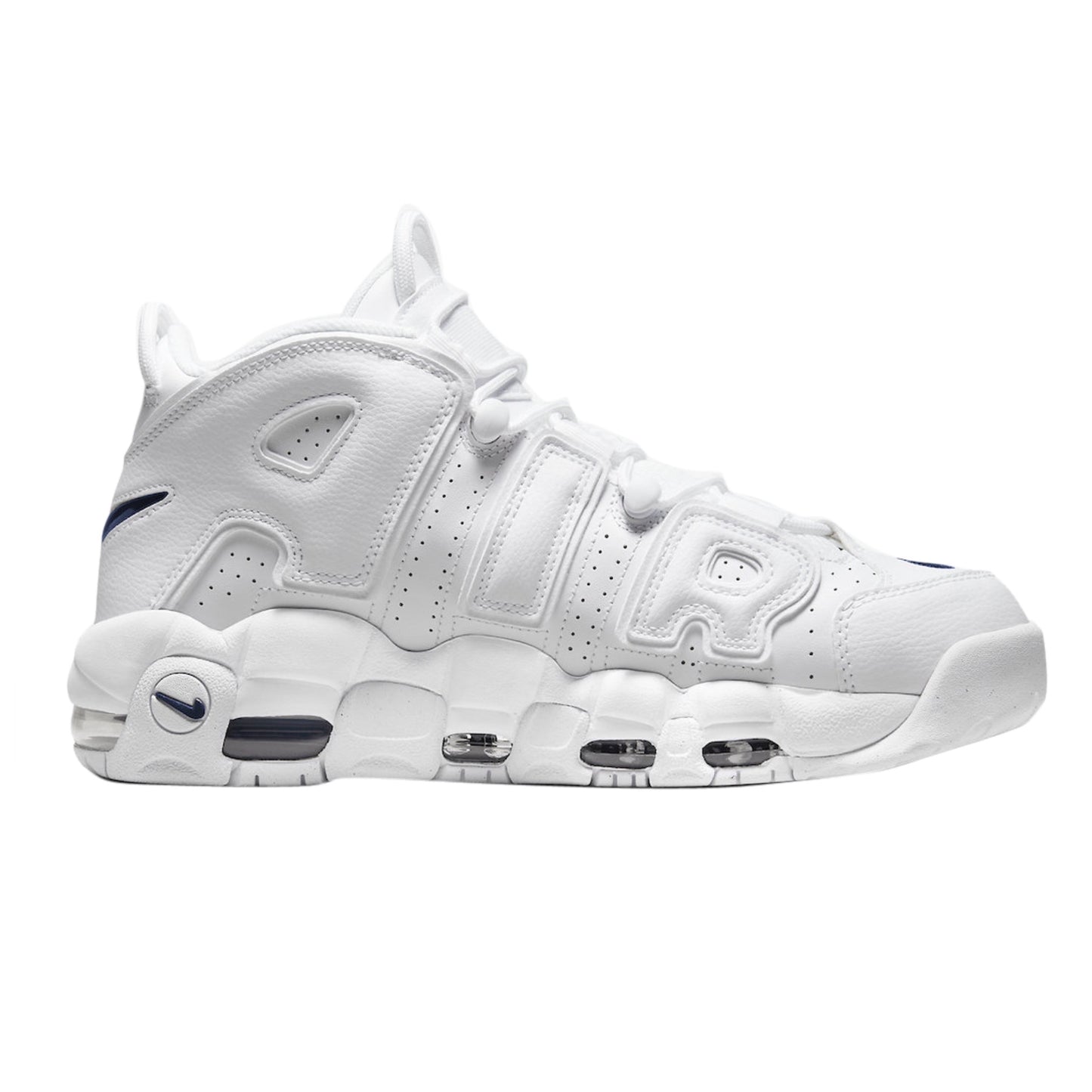 Nike Air More Uptempo White Midnight Navy (GS)