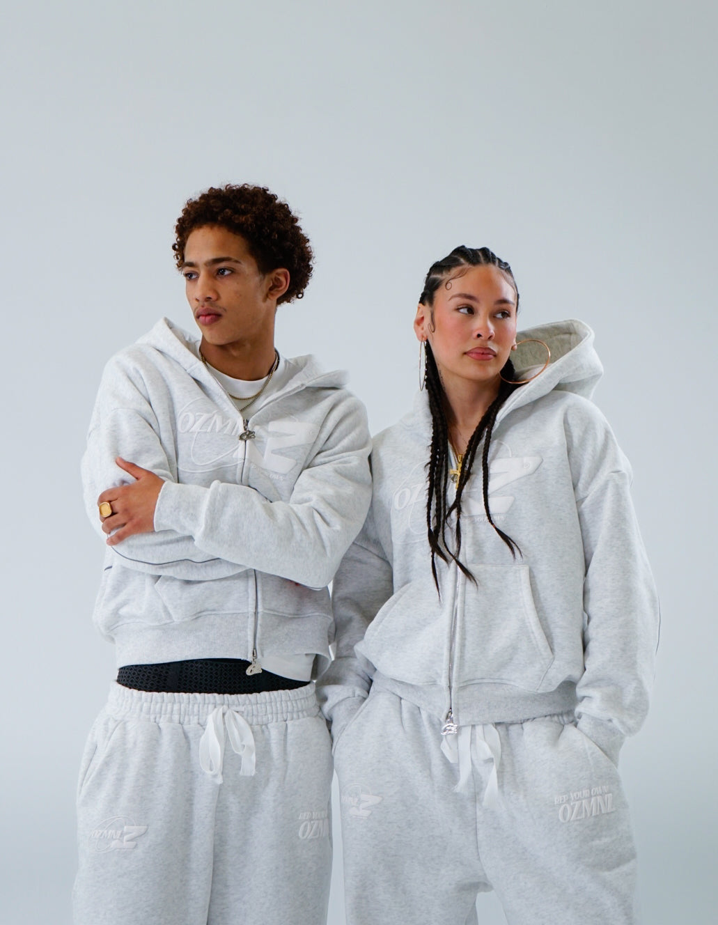 OZMNL Dropoutz V3 Hoodie Snow Grey