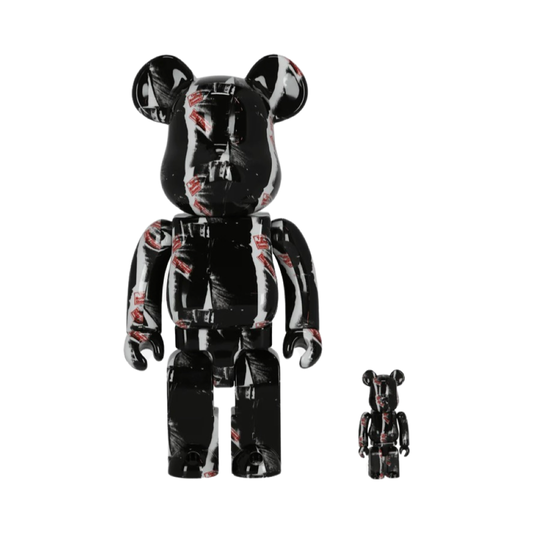 Bearbrick 100% & 400% Andy Warhol Rolling Stones Sticky Fing