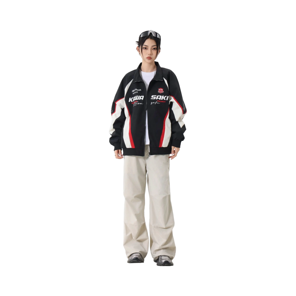 Kawasaki Racing Jacket Black White Red