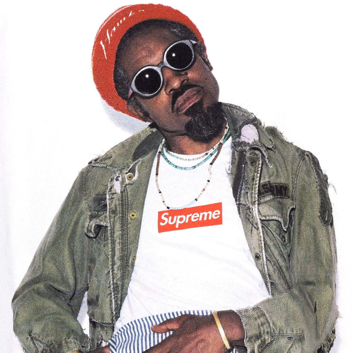 Supreme Andre 3000 Tee White – SoleMate Sneakers