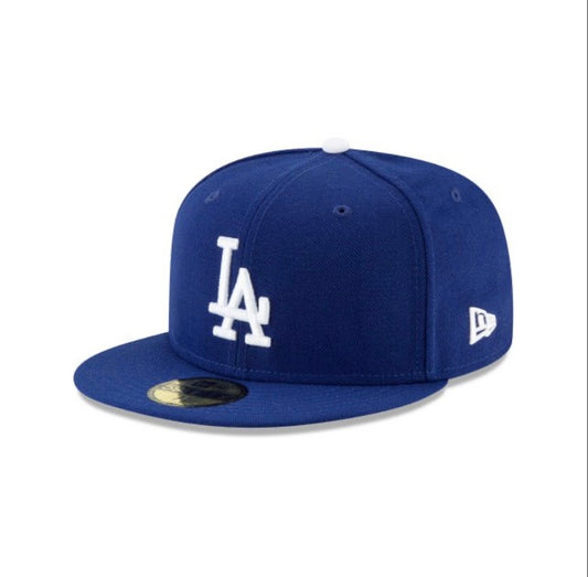 New Era 59Fifty LA Dodgers Team Blue White Cap