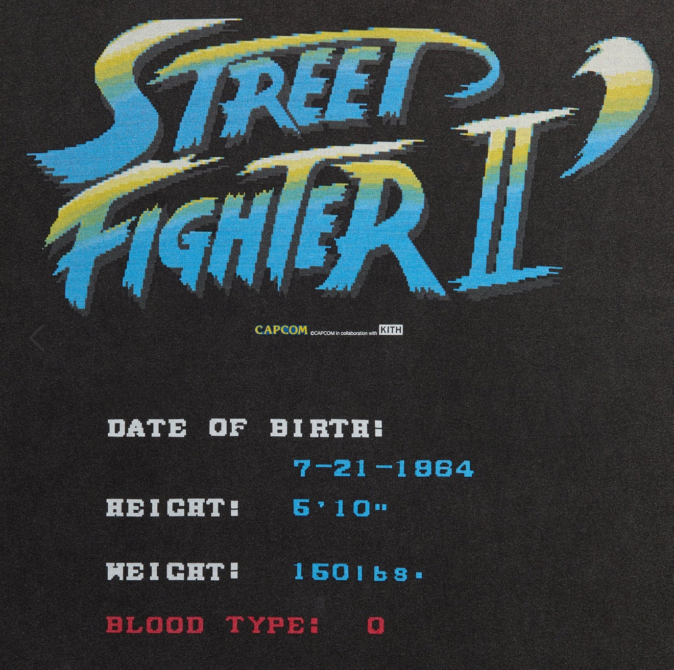 Kith x Capcom Ryu Champion Edition Vintage Tee