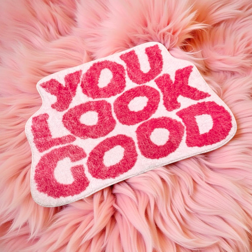 You Look Good Carpet Pink Pink 80cm x 50cm