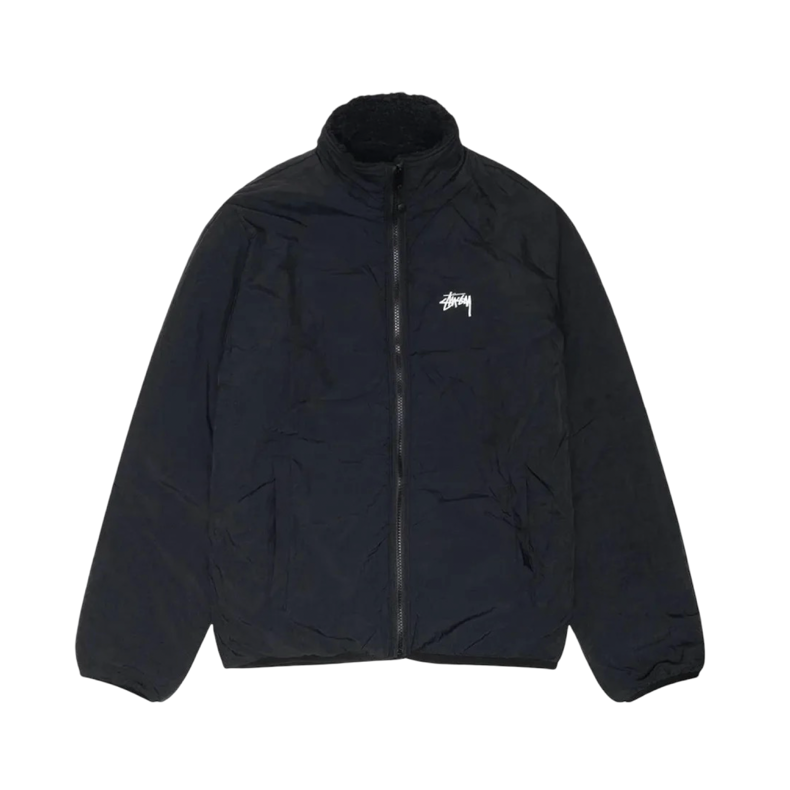 Stussy Sherpa Reversible Jacket Black Black