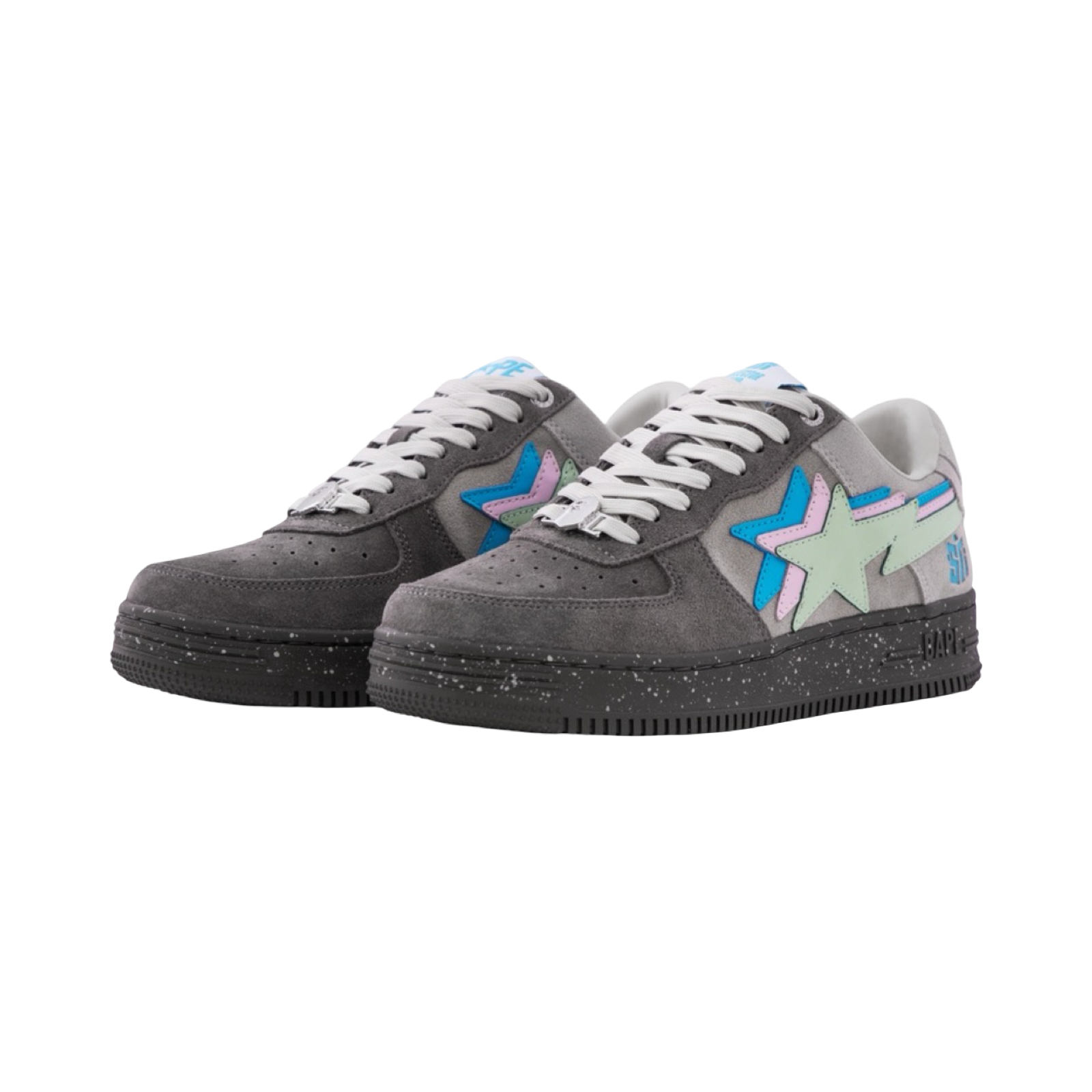 A Bathing Ape Bapesta #2 M2 Night Dark Grey Blue Pink green M191906