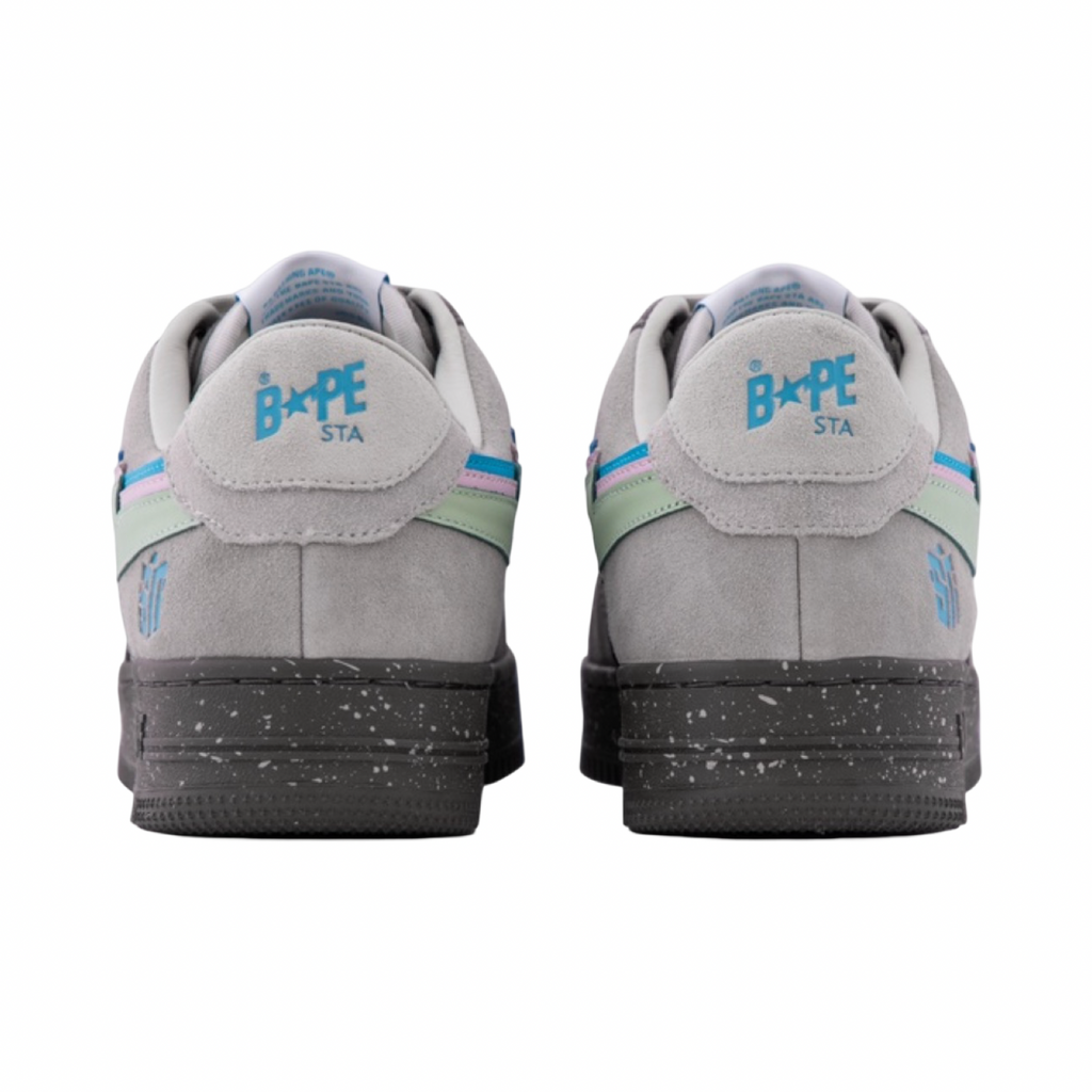 A Bathing Ape Bapesta #2 M2 Night Dark Grey Blue Pink green M191906