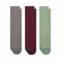 Stance Icon Crew Socks 3 Pack Multi M556D18ICPDRKGRY