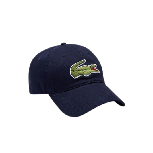 Lacoste Large Embroided Croc Cap Navy Blue