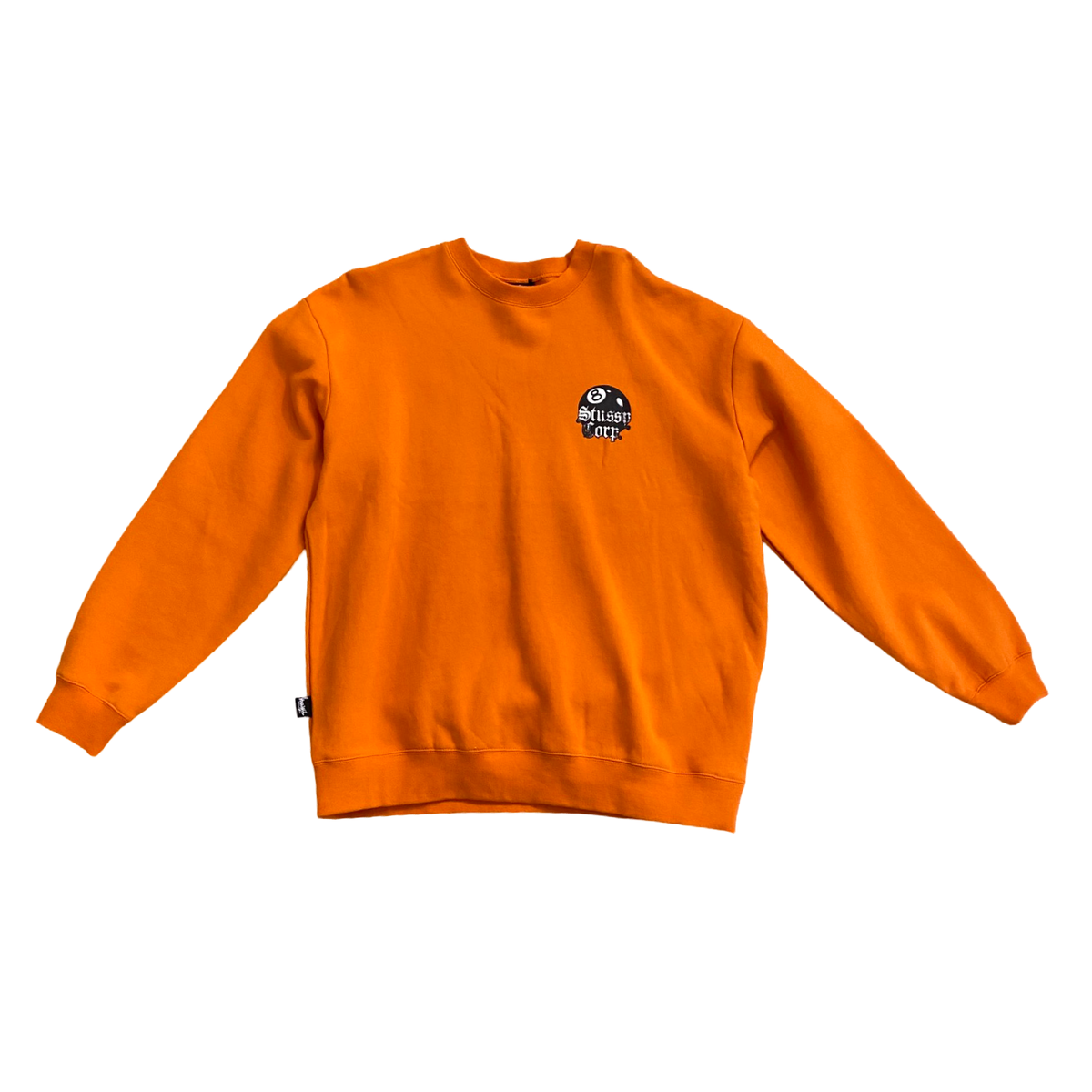 Stussy 8 Ball Corp Fleece Crew Orange – SoleMate Sneakers