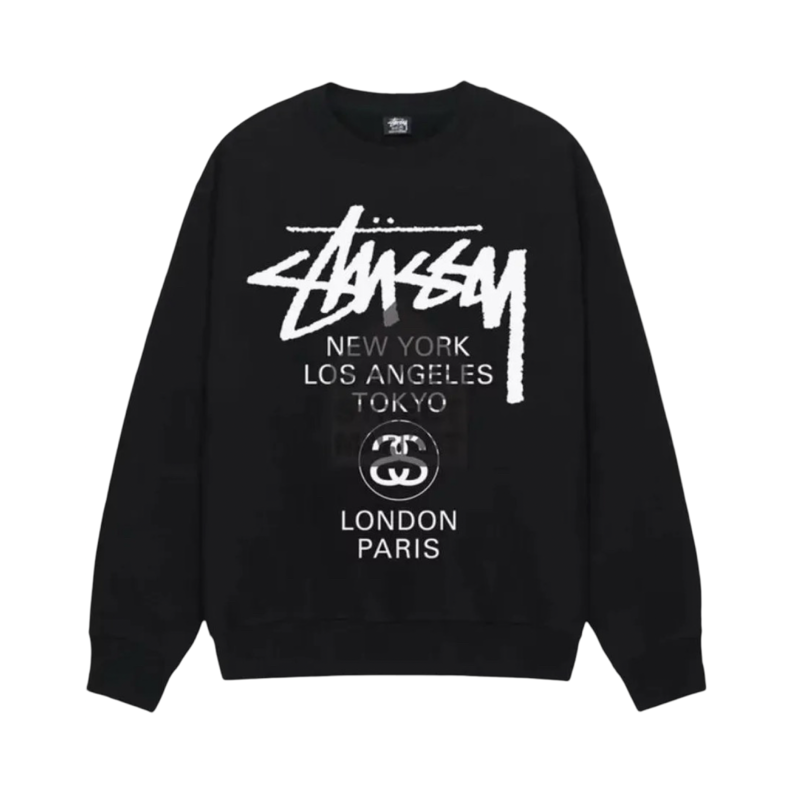 Stussy Dover Street Market Crewneck Black White