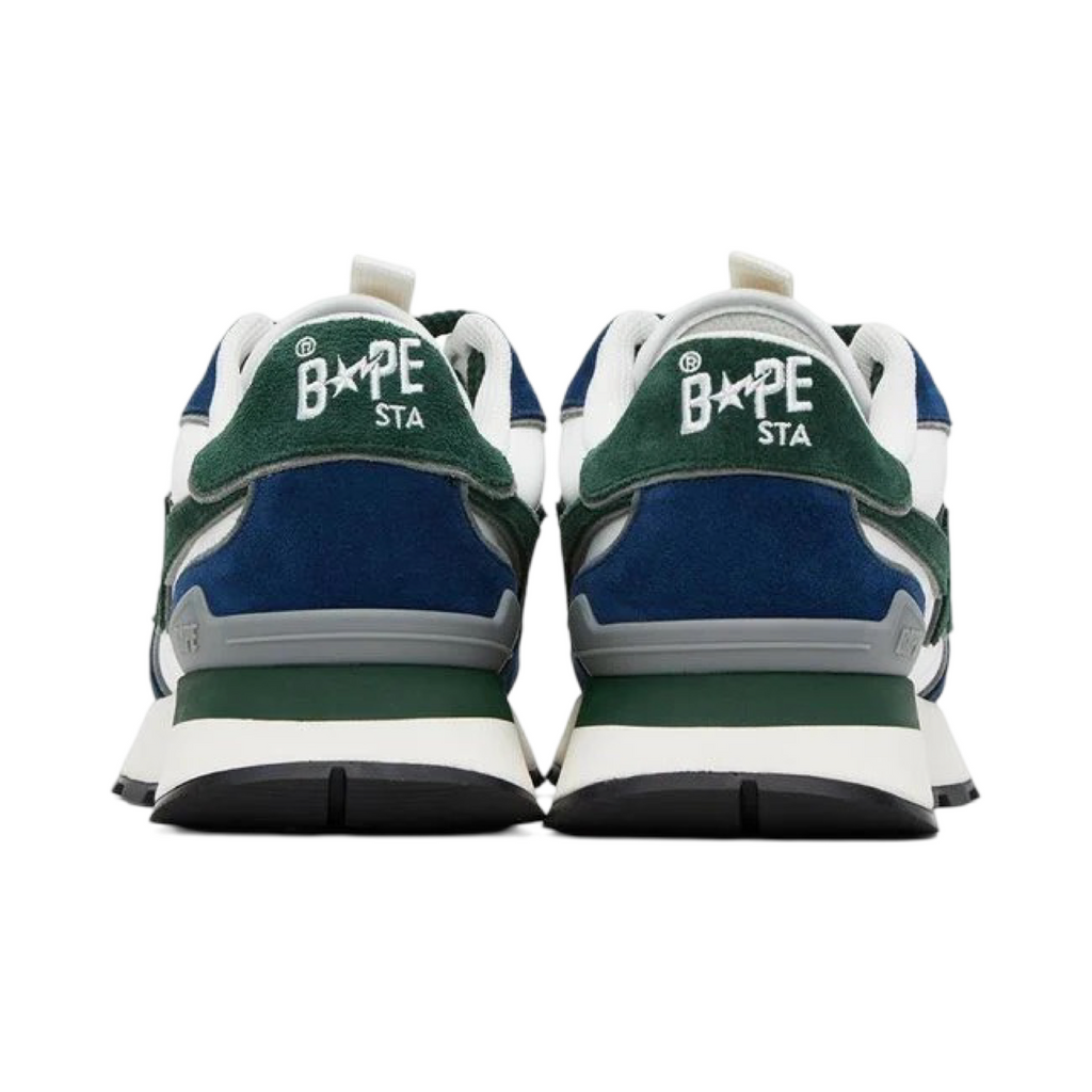Bape Roadsta White Green Navy
