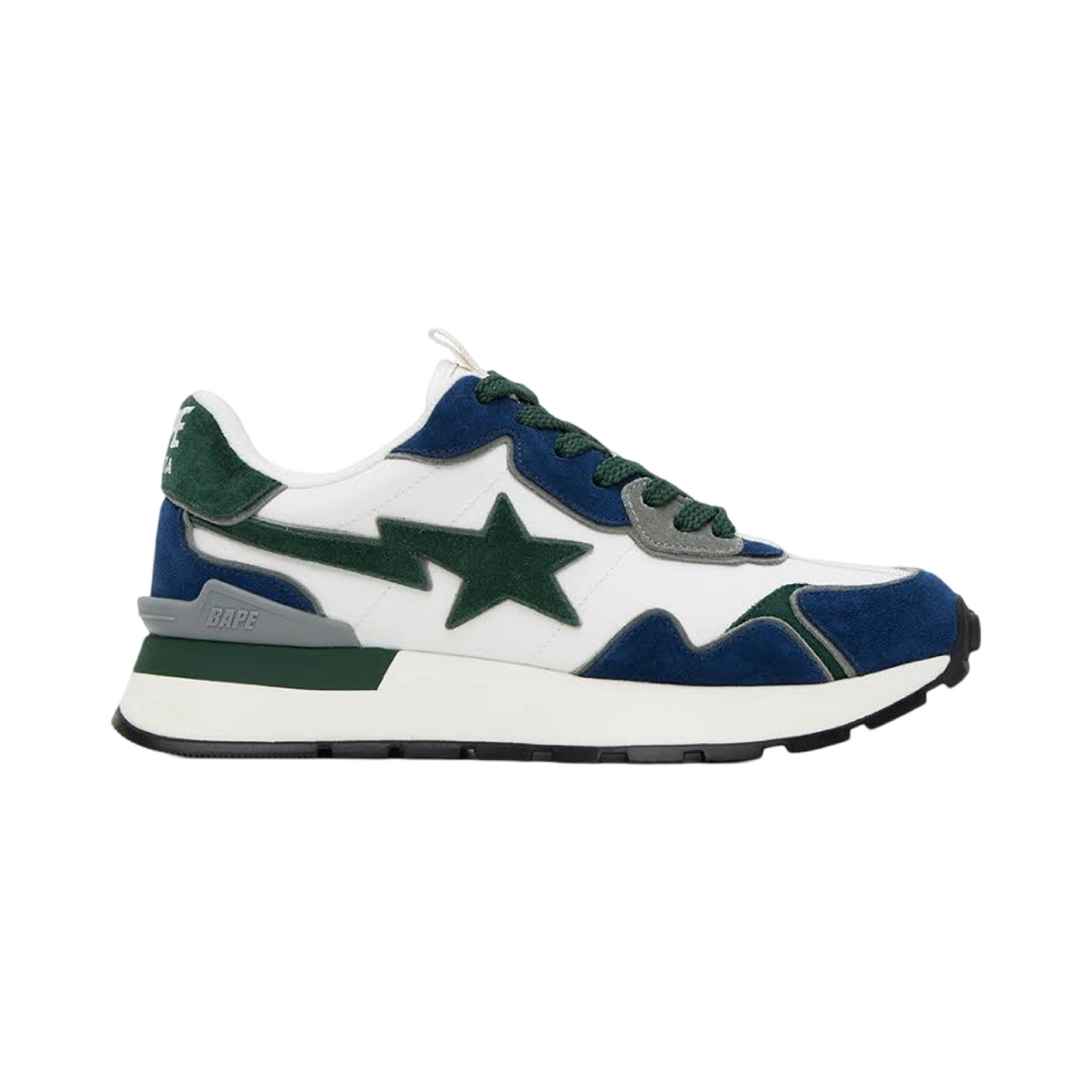 Bape Roadsta White Green Navy