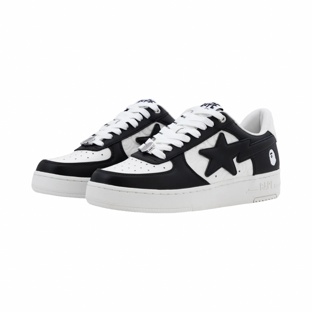 A Bathing Ape Bapesta #3 M1 Black White Black