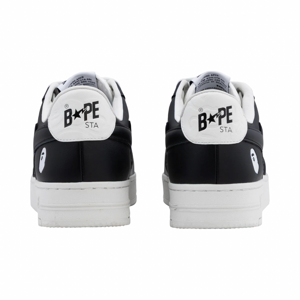 A Bathing Ape Bapesta #3 M1 Black White Black