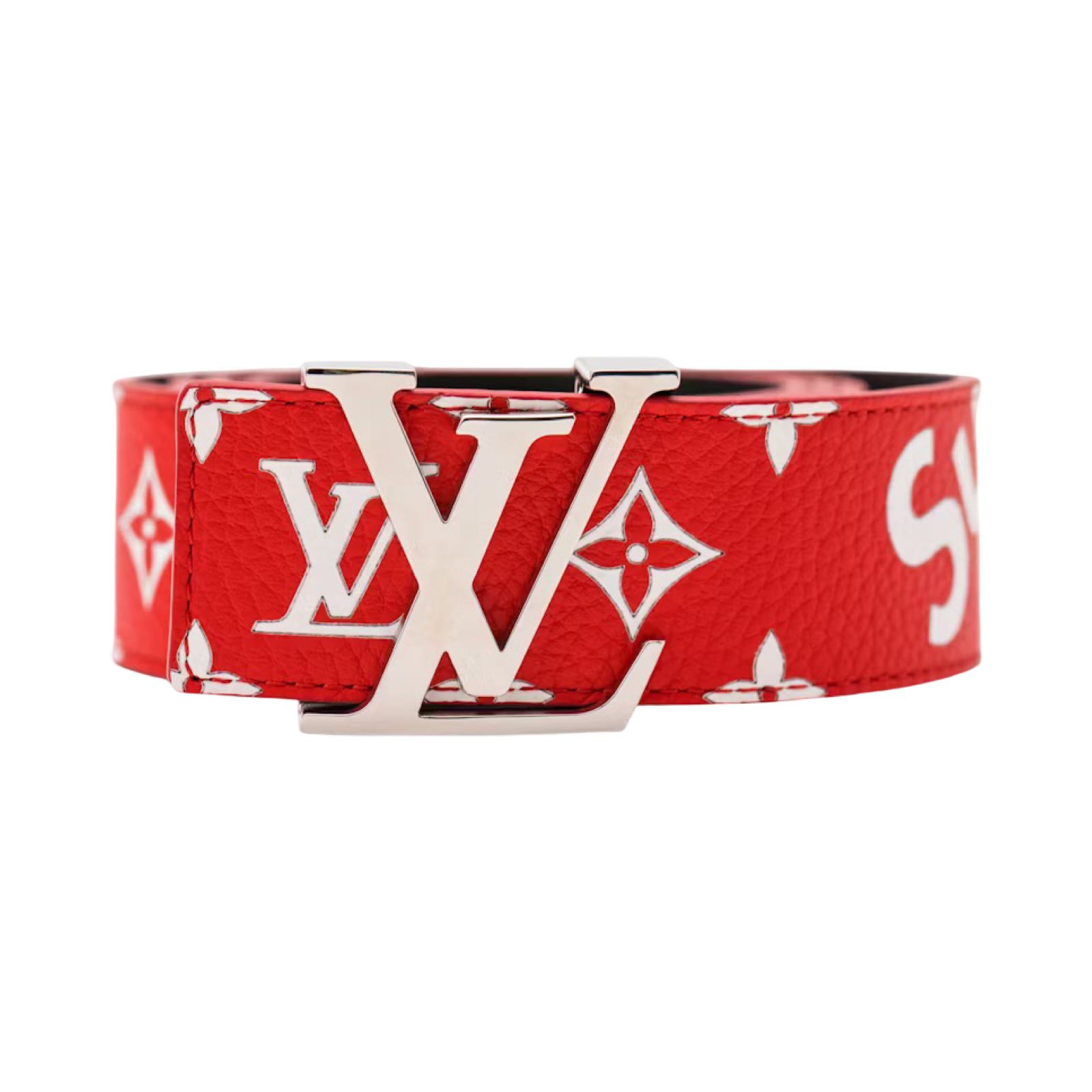 Louis Vuitton x Supreme SS17 Initiales Belt Red 100/40