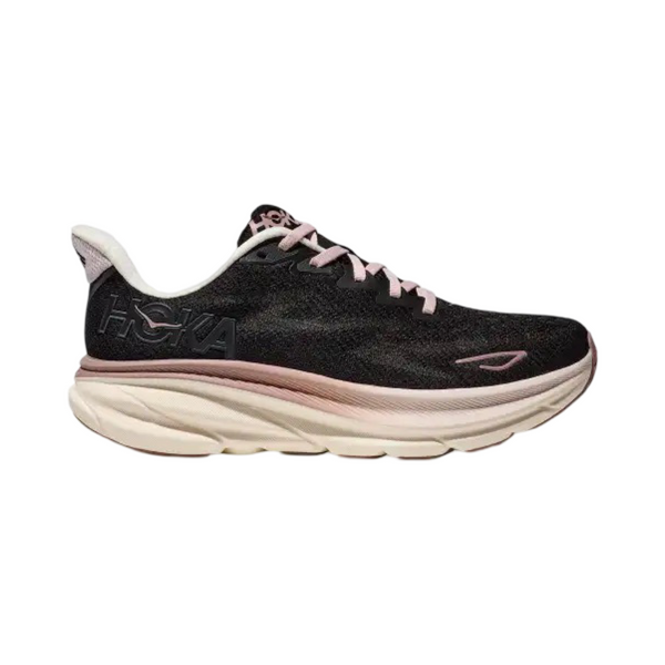 Women's Hoka Clifton 9 B Width Black Obsidian Quartzite