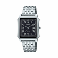 Men's Casio MTPB190D-1B Black Dial Stainless Steel Band Watch