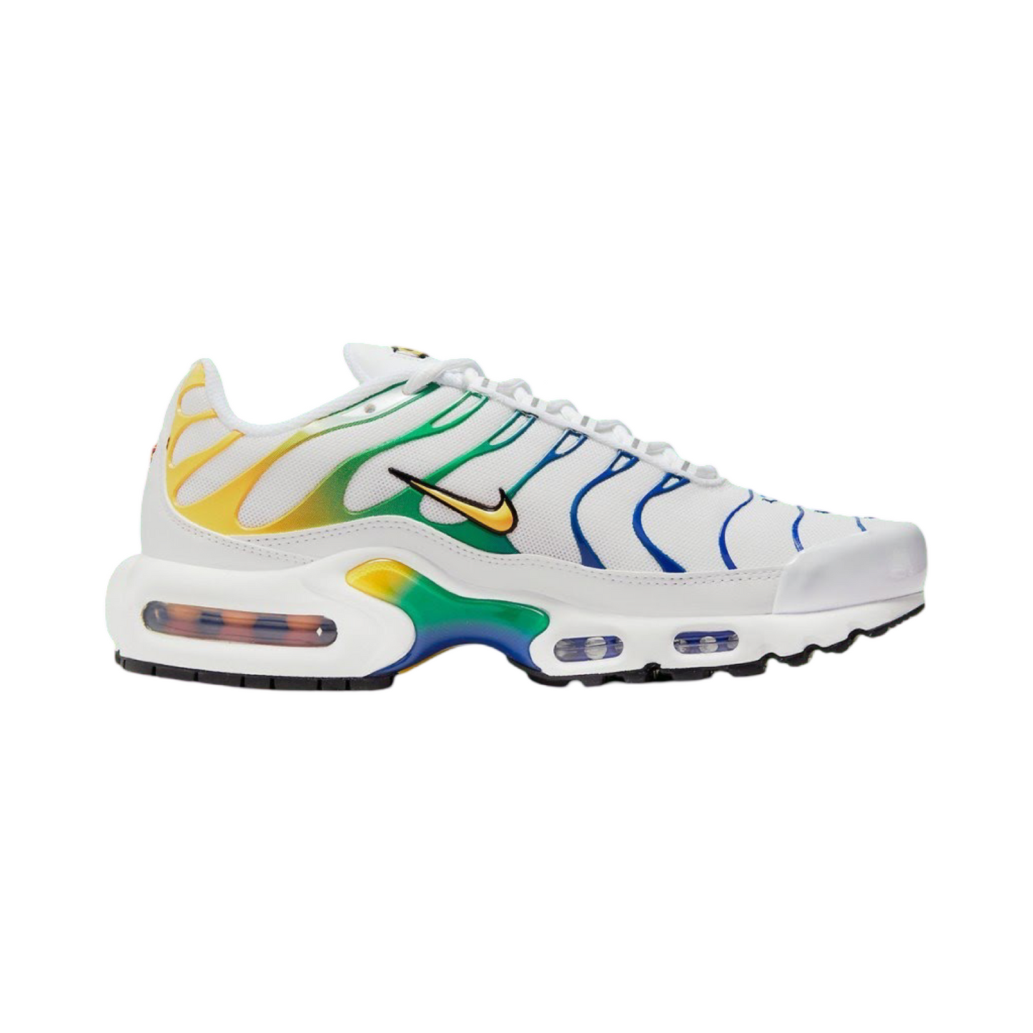 Women's Nike Air Max Plus Brazil White Citron Pulse Black