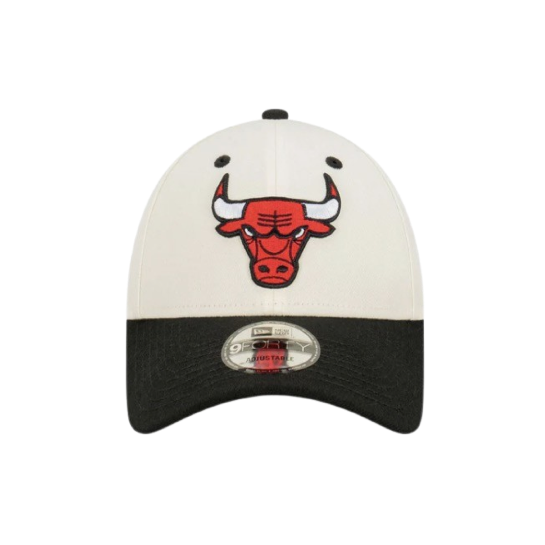 New Era 940 Snapback Two Tone Championship Chicago Bulls White Red Black Cap