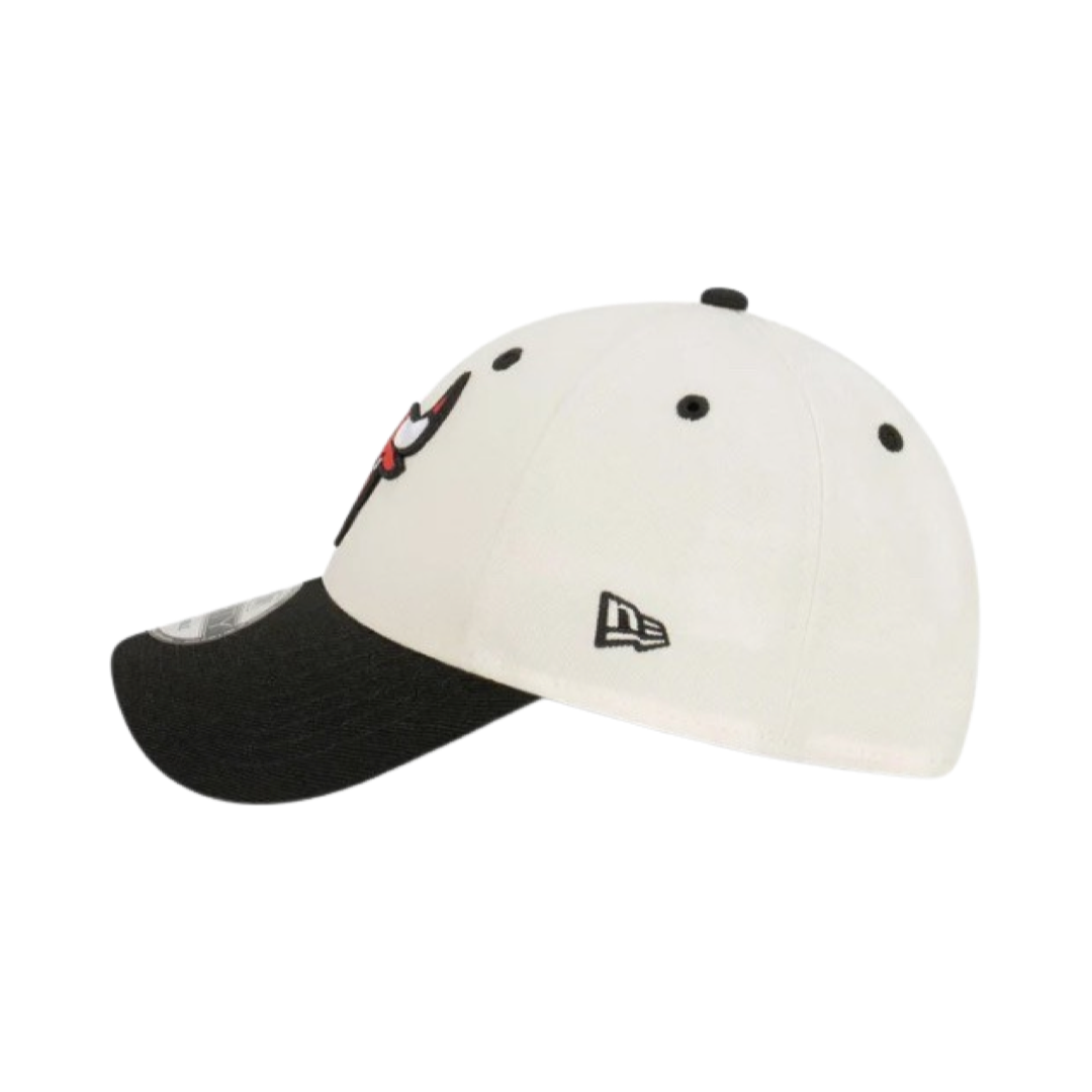 New Era 940 Snapback Two Tone Championship Chicago Bulls White Red Black Cap