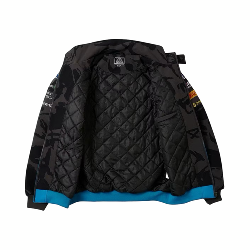 Palace x Kappa x F1 Alpine Racing Pit Jacket FW23 Pink Black Night