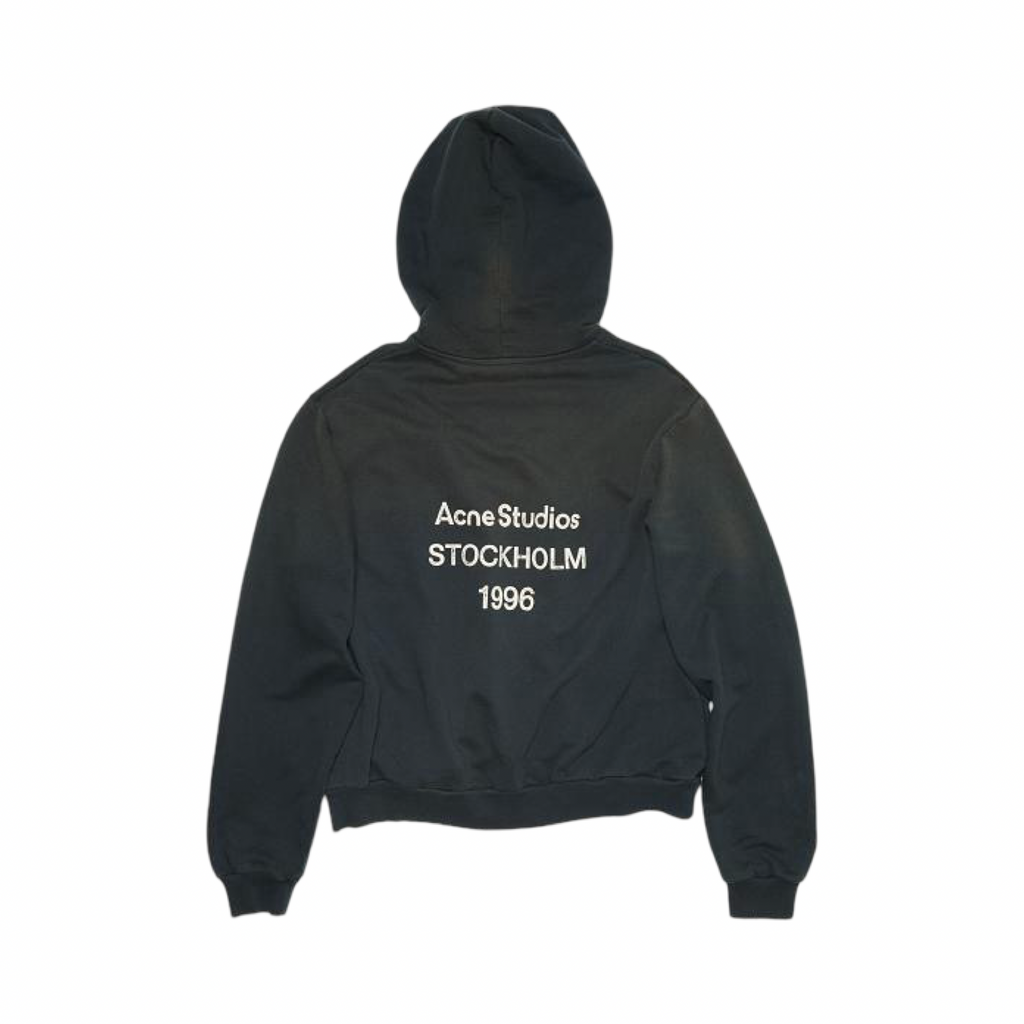 Acne Studios Dusty Black Wash Hoodie Fleece