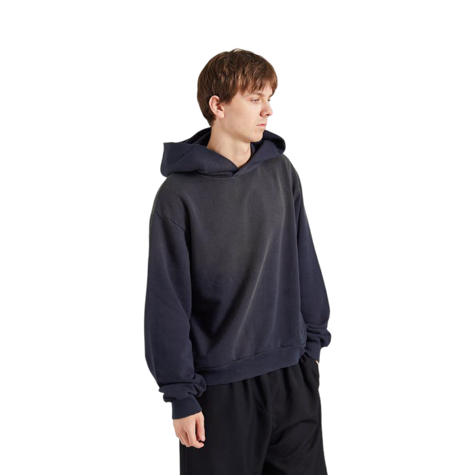Acne Studios Dusty Black Wash Hoodie Fleece