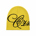 OZMNL Script Logo Beanie Yellow