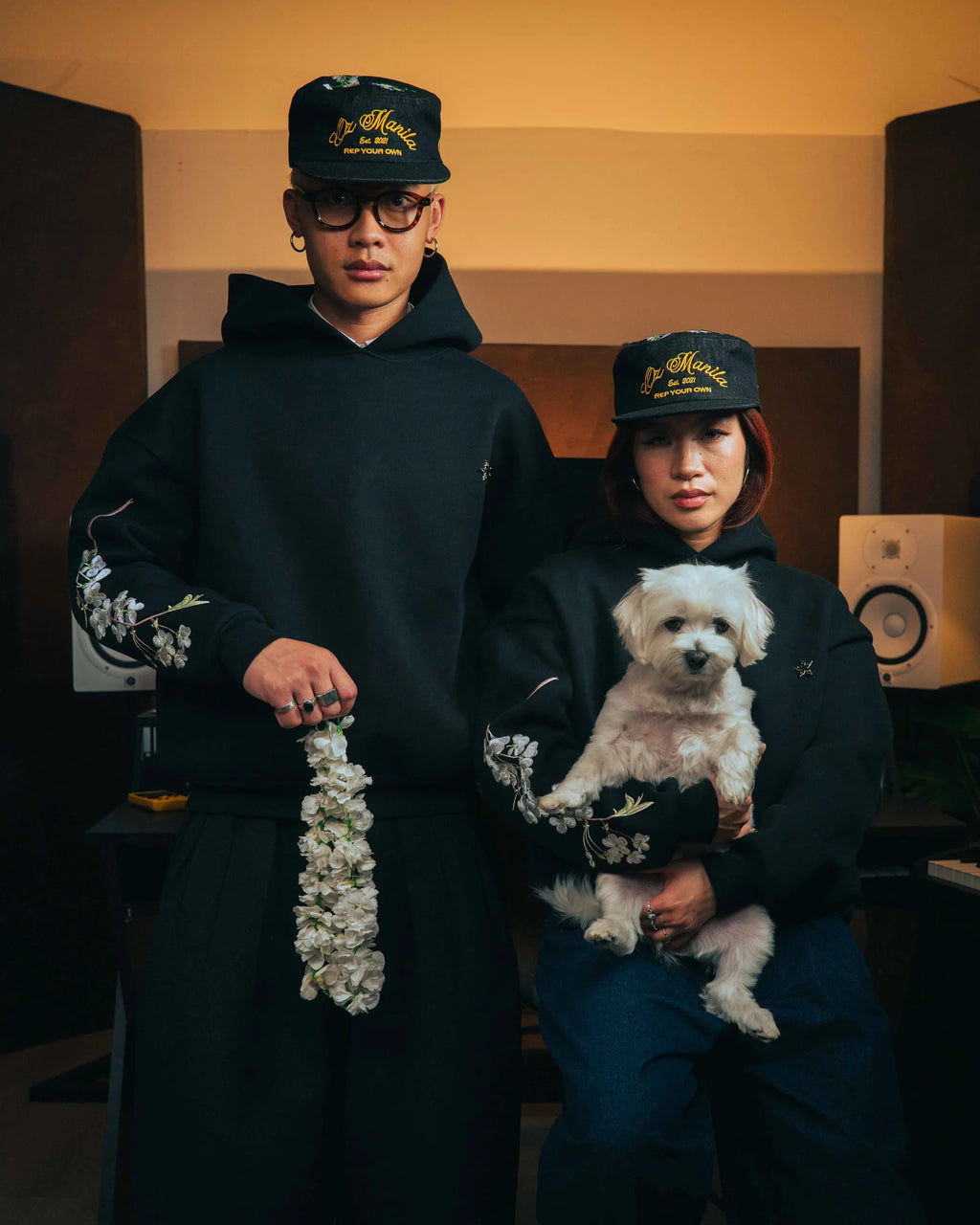 OZMNL Sampaguita Luxury Hoodie Black