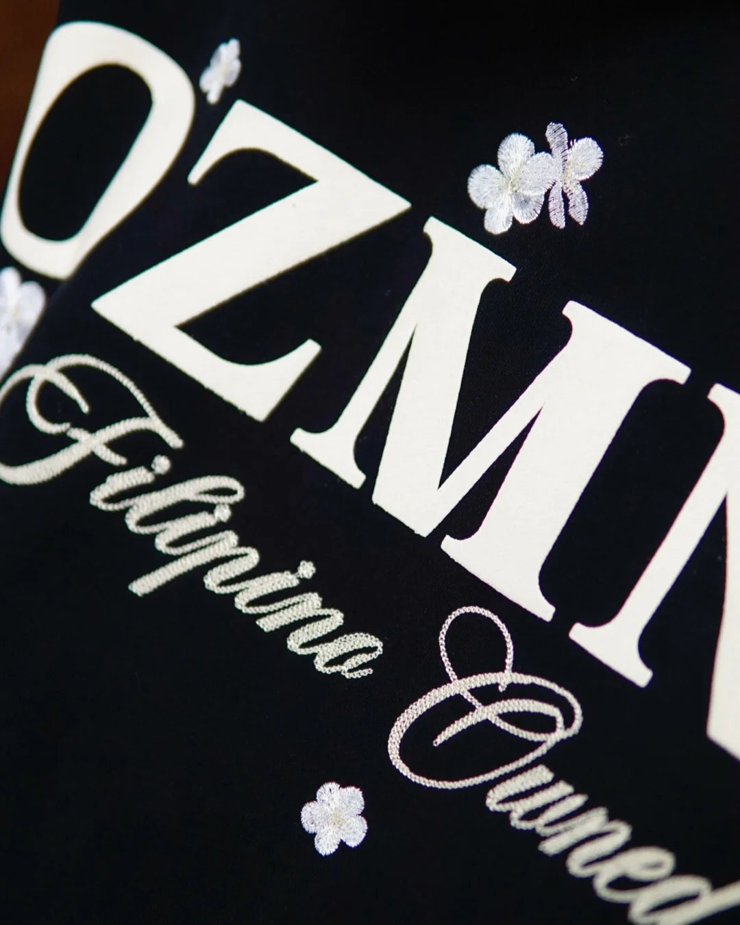OZMNL Sampaguita Luxury Hoodie Black