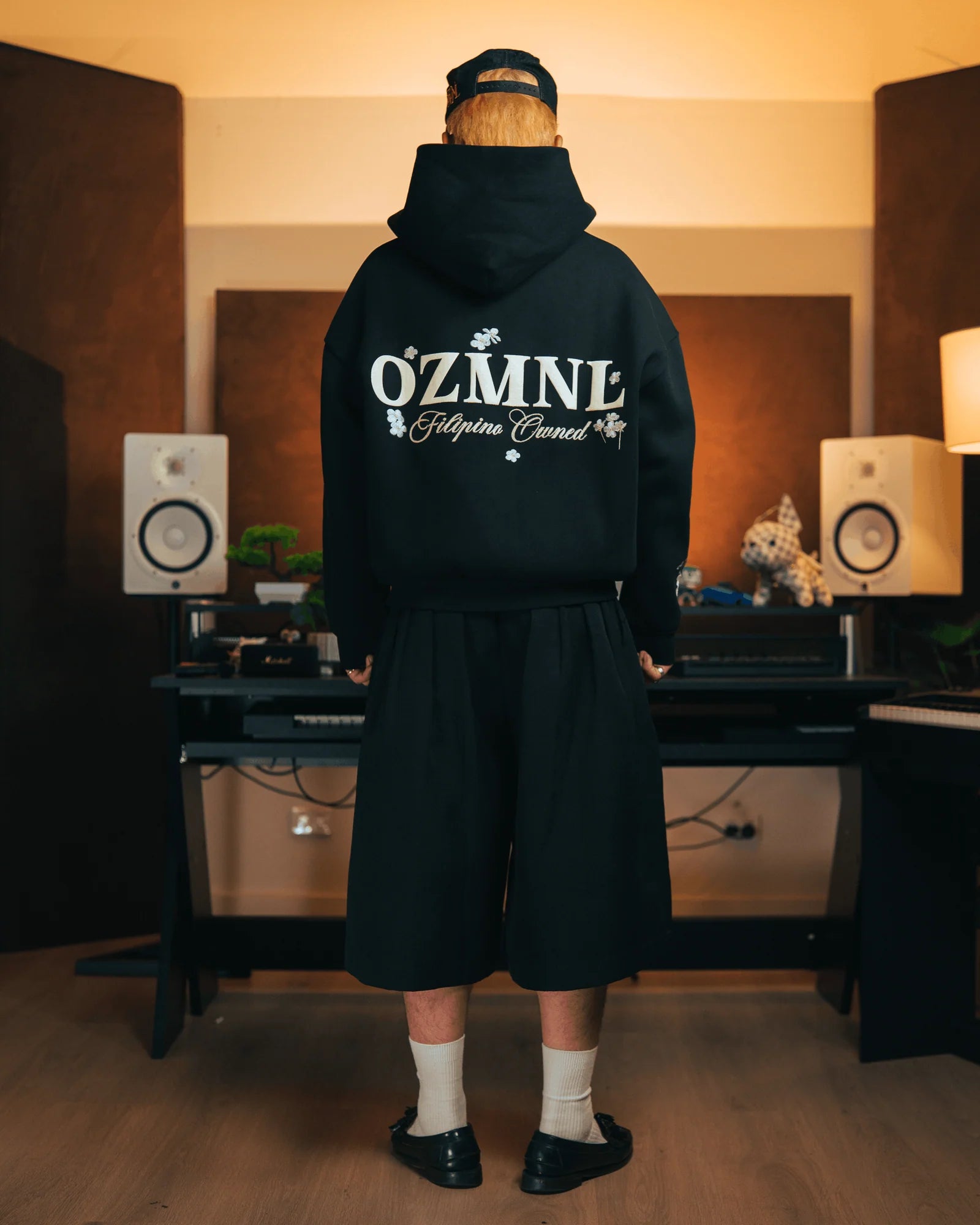 OZMNL Sampaguita Luxury Hoodie Black