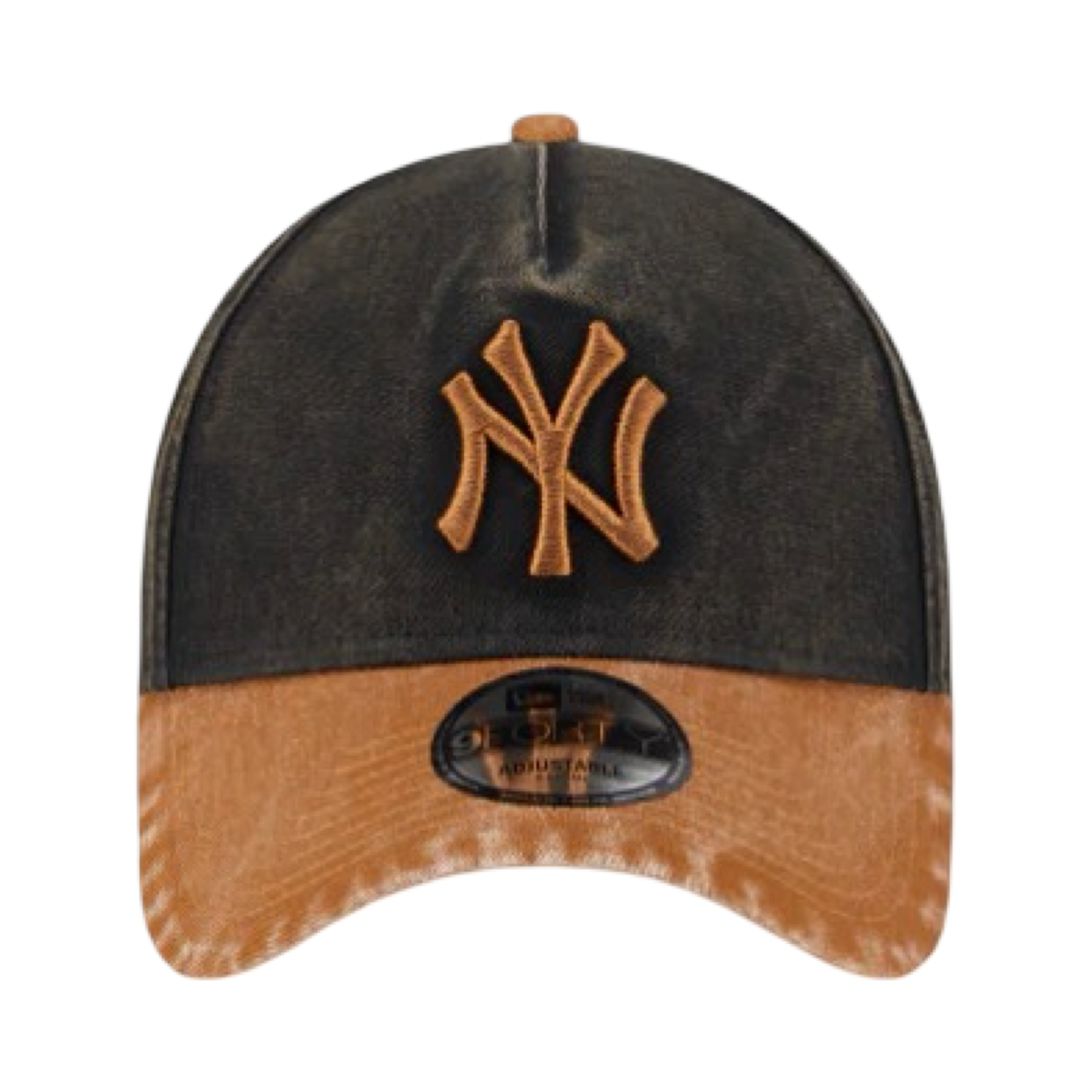 New Era 9Forty A-Frame Washed Earthtones New York Yankees Black Brown Snapback Cap