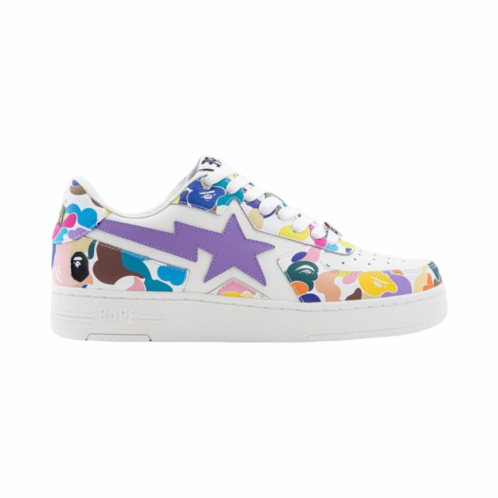A Bathing Ape Bapesta Icon M2 White Multi