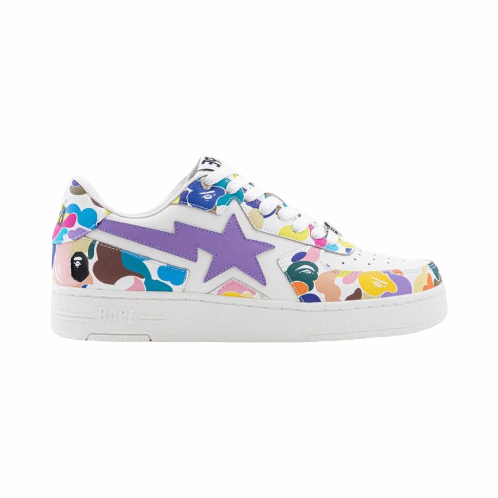 A Bathing Ape Bapesta Icon M2 White Multi