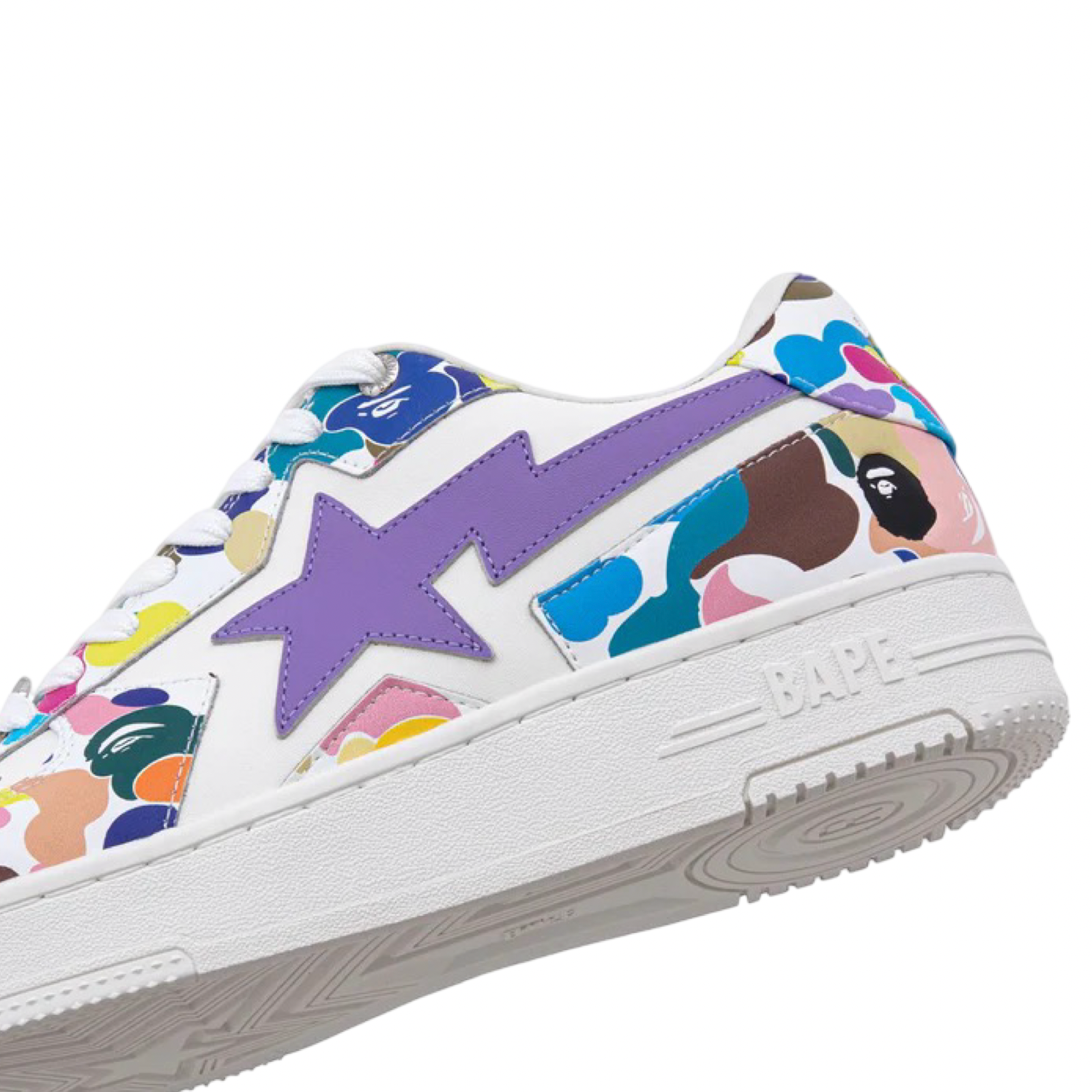 A Bathing Ape Bapesta Icon M2 White Multi