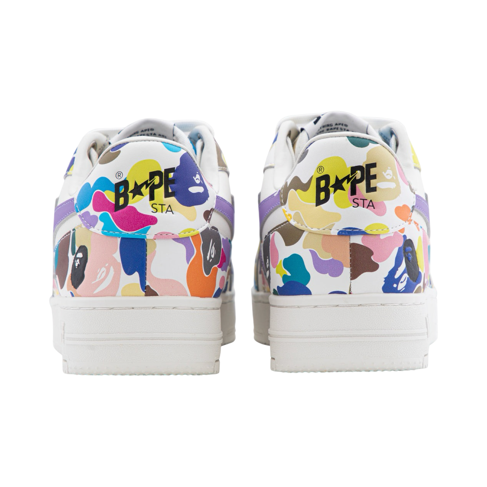 A Bathing Ape Bapesta Icon M2 White Multi