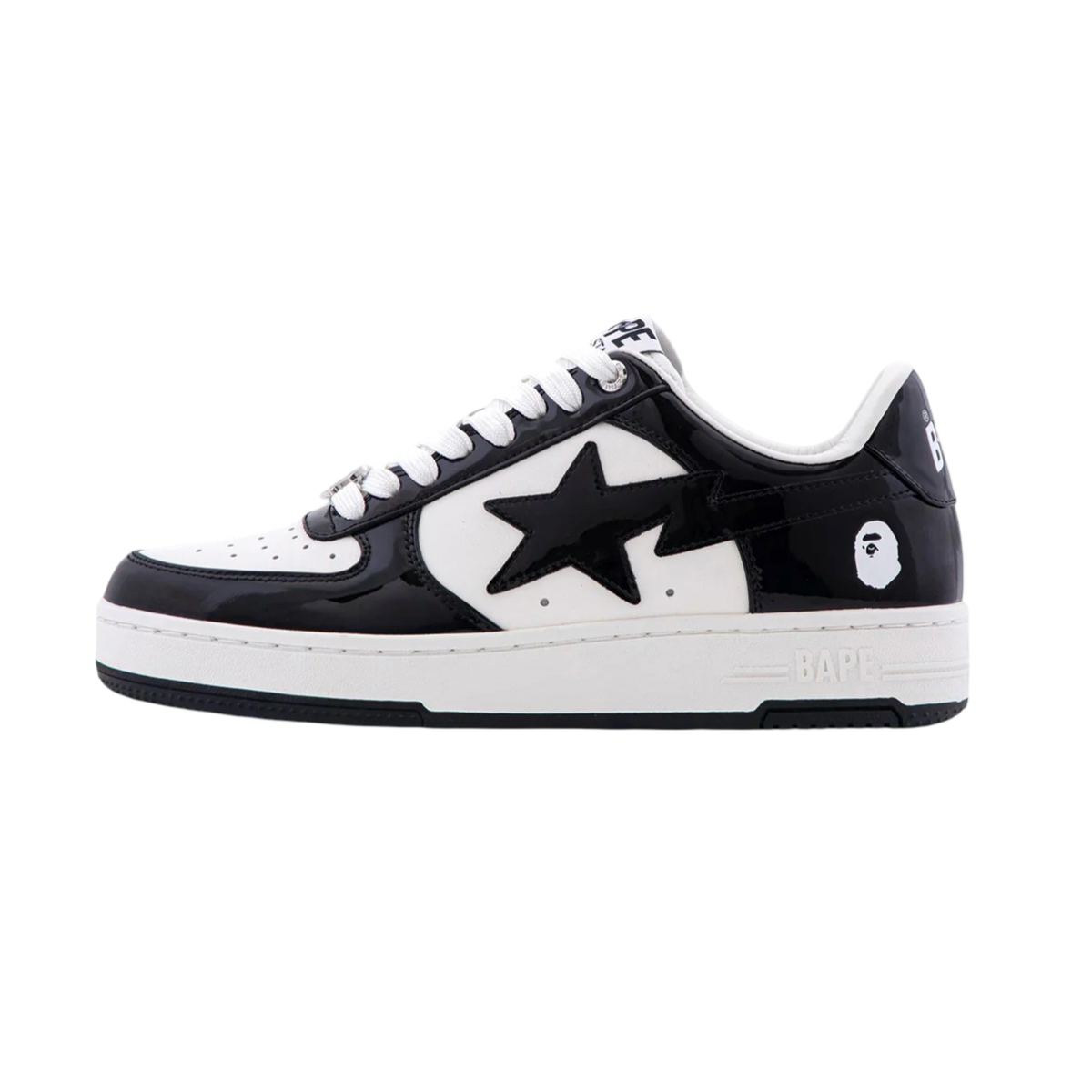 A Bathing Ape Bapesta #2 M2 Black White Black