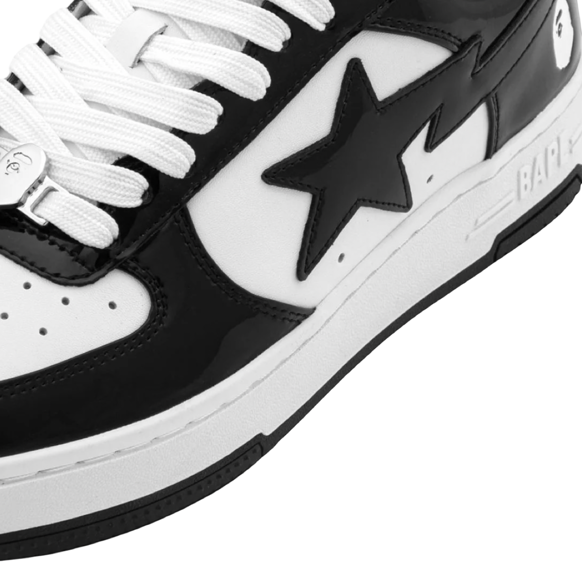 A Bathing Ape Bapesta #2 M2 Black White Black