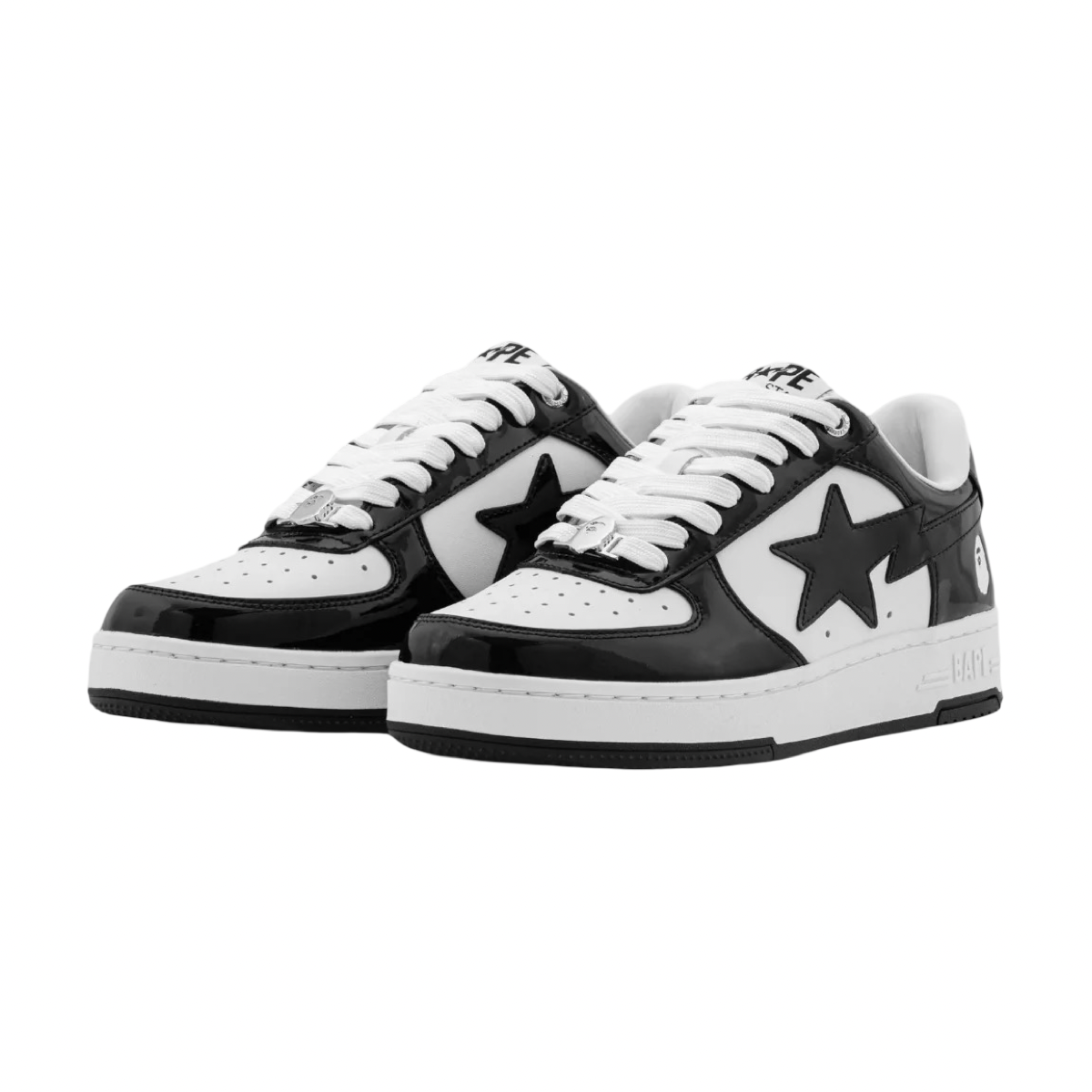 A Bathing Ape Bapesta #2 M2 Black White Black