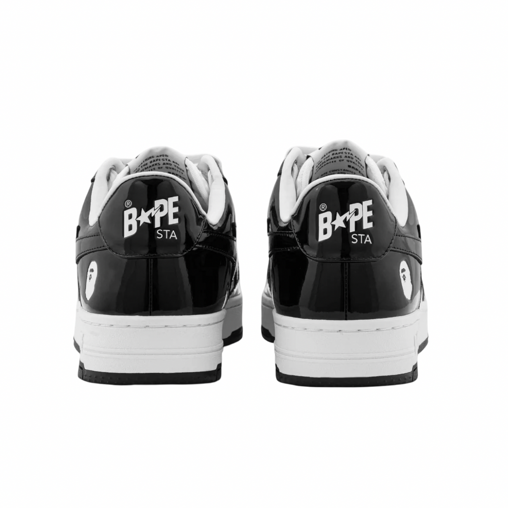 A Bathing Ape Bapesta #2 M2 Black White Black