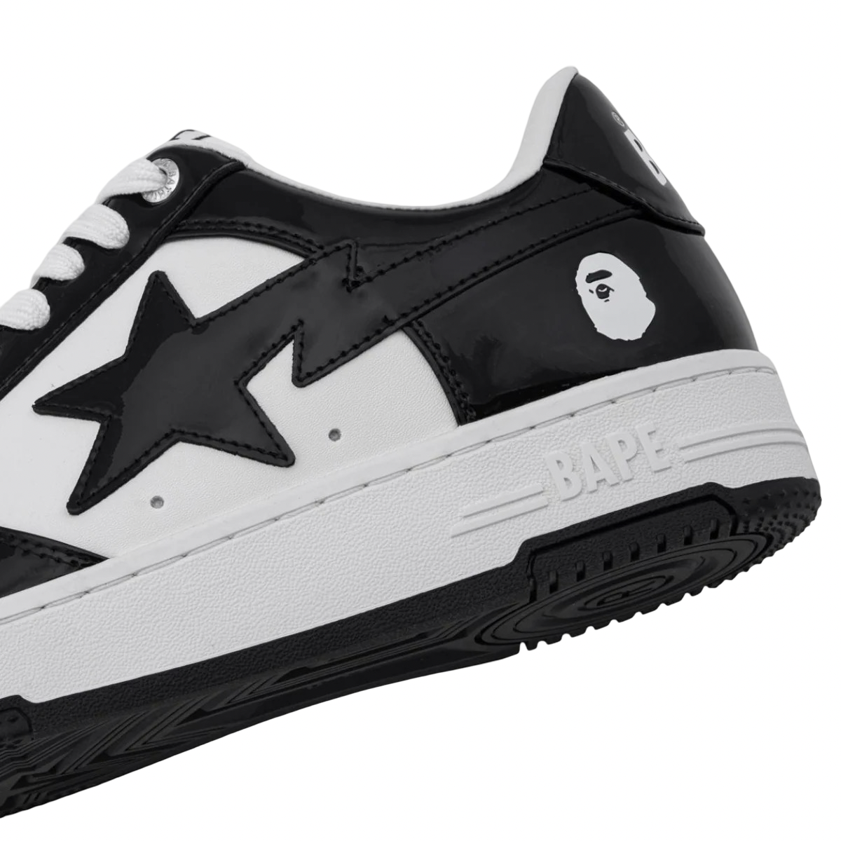 A Bathing Ape Bapesta #2 M2 Black White Black