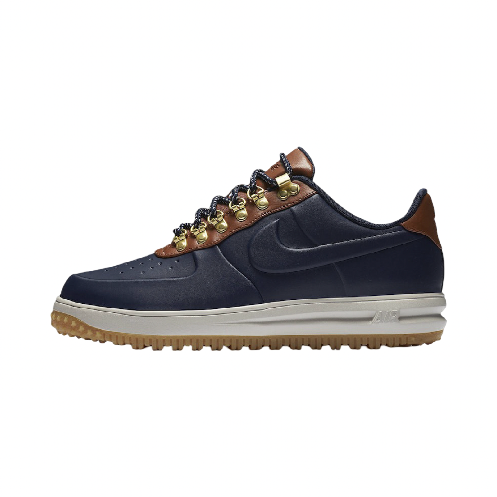 Nike Lunar Force 1 Duckboot Low Obsidian Saddle Brown AA1125-400