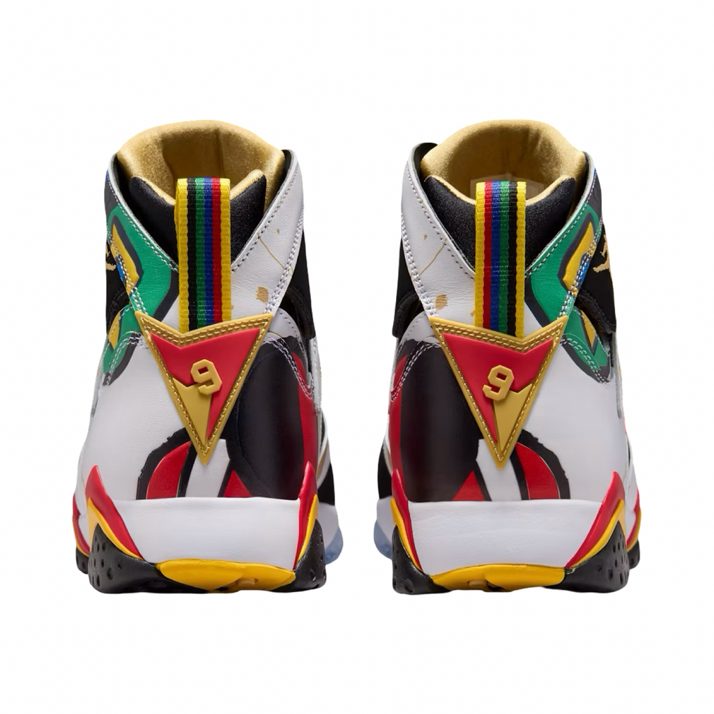 Air Jordan 7 Miro 2026 White Met Gold Red Green Royal Blue IQ6573-100